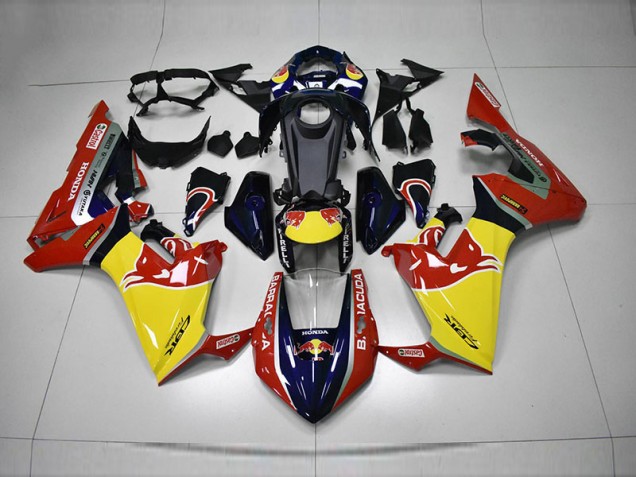 Carenado Moto CBR 1000 RR 17-23 - Azul Amarillo Rojo Red Bull Carenado Moto CBR 1000 RR 17-23 - Azul Amarillo Rojo Red Bull