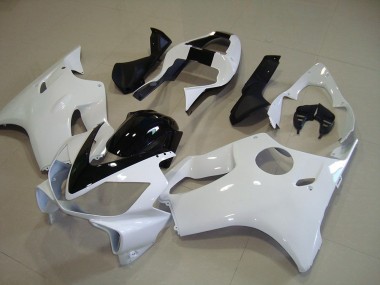 Carenado Moto CBR 600 F4i 01-03 - Blanco con Negro Raya