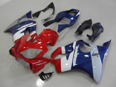 Carenado Moto CBR 600 F4i 01-03 - Rojo Azul Plata