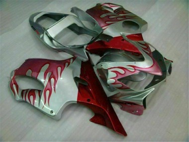 Carenado Moto CBR 600 F4i 01-03 - Rojo Llama Plata