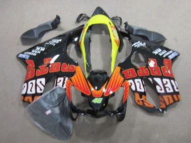 Carenado Moto CBR 600 F4i 04-07 - Negro Rojo 46