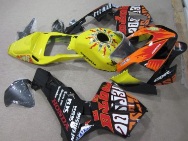 Carenado Moto CBR 600 RR 03-04 - Amarillo Negro Repsol 46
