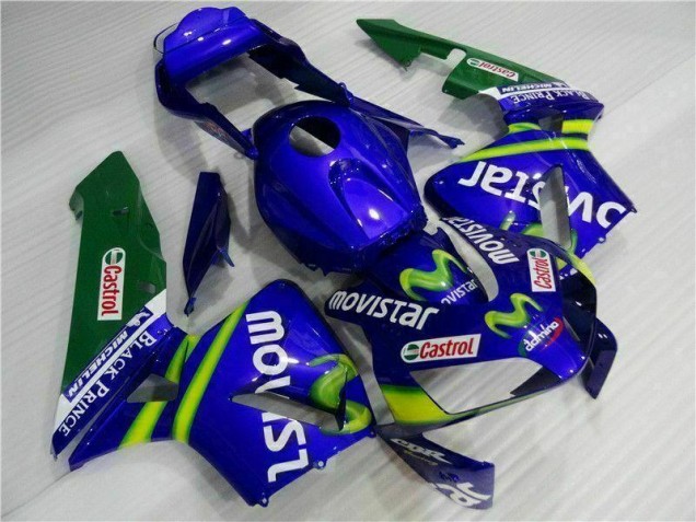 Carenado Moto CBR 600 RR 03-04 - Azul Verde Movistar Castrol