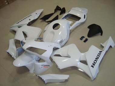 Carenado Moto CBR 600 RR 03-04 - Blanco Negro Calcomanía