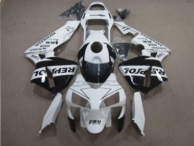 Carenado Moto CBR 600 RR 03-04 - Blanco Negro Repsol