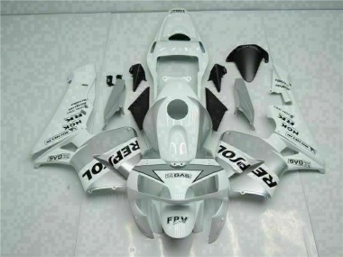 Carenado Moto CBR 600 RR 03-04 - Blanco Plata Repsol