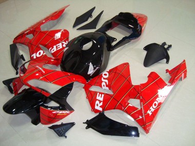 Carenado Moto CBR 600 RR 03-04 - Negro Hombre Araña Repsol