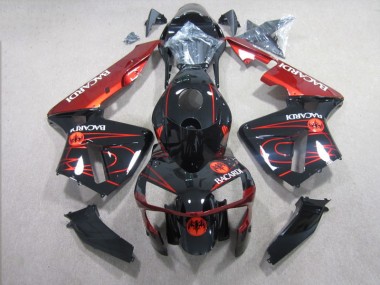 Carenado Moto CBR 600 RR 03-04 - Negro Rojo RACARDI