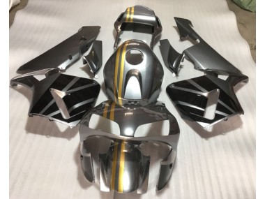 Carenado Moto CBR 600 RR 03-04 - Plata Oro Negro