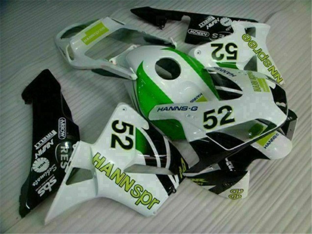 Carenado Moto CBR 600 RR 03-04 - Verde Blanco Negro