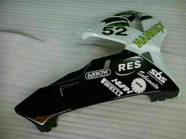 Carenado Moto CBR 600 RR 03-04 - Verde Blanco Negro