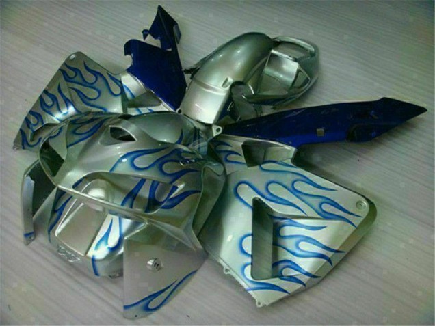 Carenado Moto CBR 600 RR 05-06 - Blanco Azul Llama