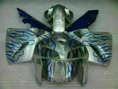 Carenado Moto CBR 600 RR 05-06 - Blanco Azul Llama