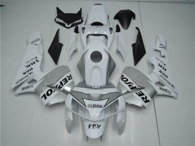 Carenado Moto CBR 600 RR 05-06 - Blanco Plata Negro Repsol