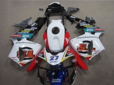 Carenado Moto CBR 600 RR 05-06 - Blanco Rojo Azul Lee 27