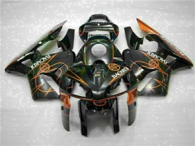 Carenado Moto CBR 600 RR 05-06 - Negro Naranja BACARDI