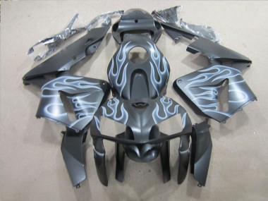 Carenado Moto CBR 600 RR 05-06 - Negro Plata Llama