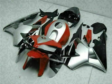 Carenado Moto CBR 600 RR 05-06 - Negro Plata Rojo