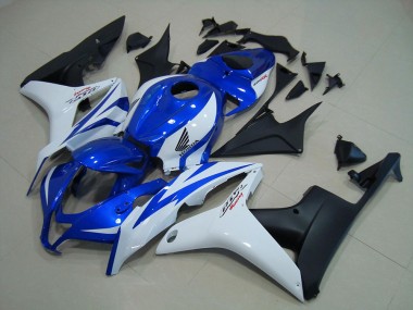 Carenado Moto CBR 600 RR 07-08 - Azul Blanco Negro Mate