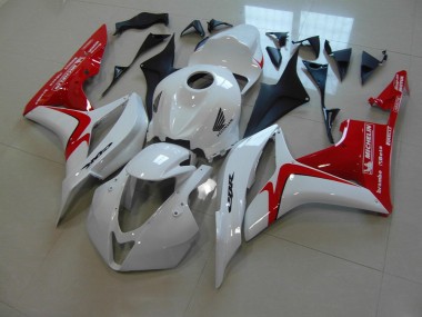 Carenado Moto CBR 600 RR 07-08 - Blanco Rojo Carrera Versión