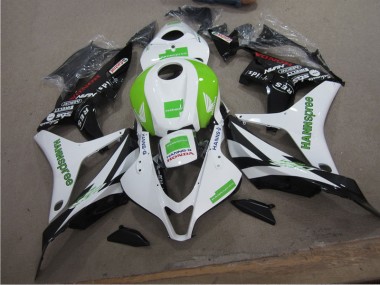 Carenado Moto CBR 600 RR 07-08 - Blanco Verde Hannspree