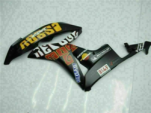 Carenado Moto CBR 600 RR 07-08 - Negro Amarillo Repsol 46