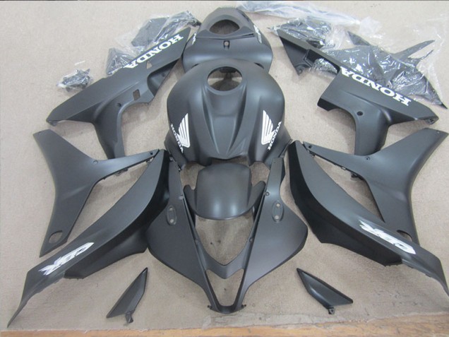 Carenado Moto CBR 600 RR 07-08 - Negro Blanco Calcomanía