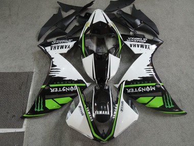 Carenado Moto CBR 600 RR 07-08 - Negro Blanco Monster Pizzoli