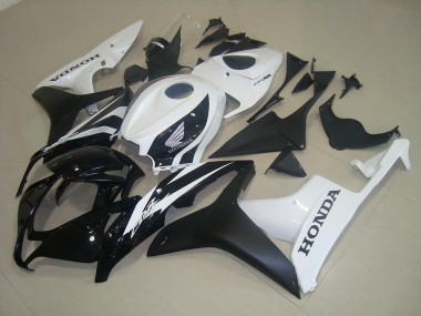 Carenado Moto CBR 600 RR 07-08 - Negro Mate Blanco