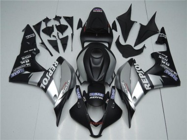 Carenado Moto CBR 600 RR 07-08 - Plata Repsol Negro
