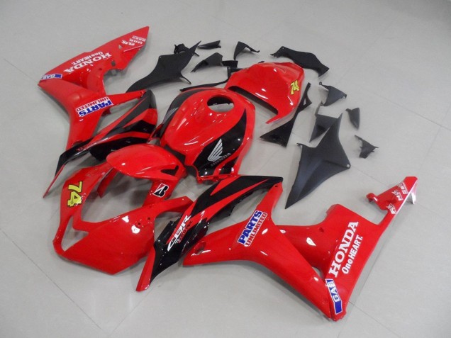 Carenado Moto CBR 600 RR 07-08 - Rojo Negro Carrera