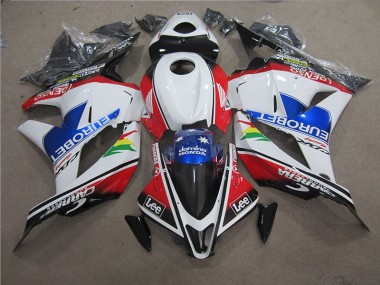 Carenado Moto CBR 600 RR 09-12 - Azul Blanco EUROBET Lee