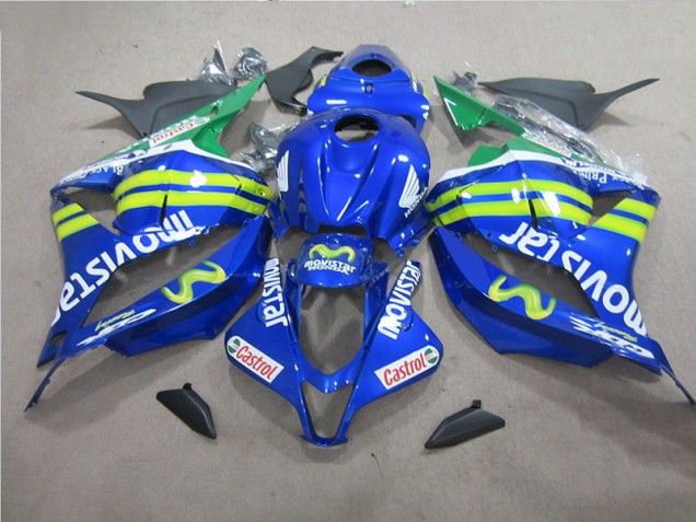 Carenado Moto CBR 600 RR 09-12 - Azul Blanco Movistar