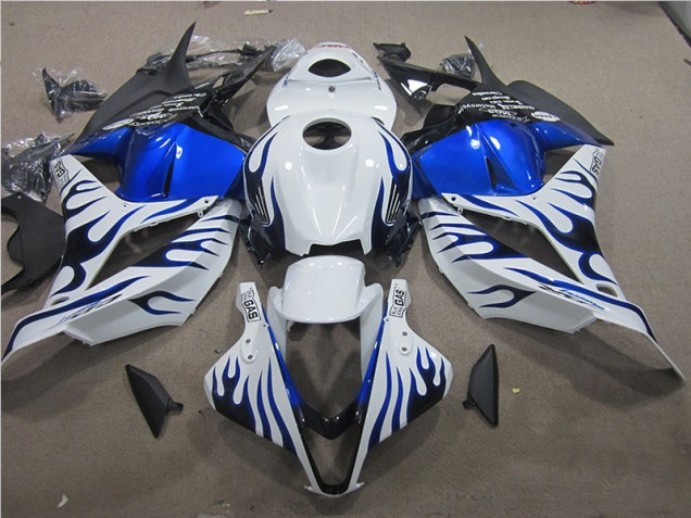 Carenado Moto CBR 600 RR 09-12 - Blanco Azul Llama