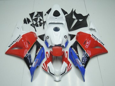 Carenado Moto CBR 600 RR 09-12 - Blanco Motul Rojo Azul