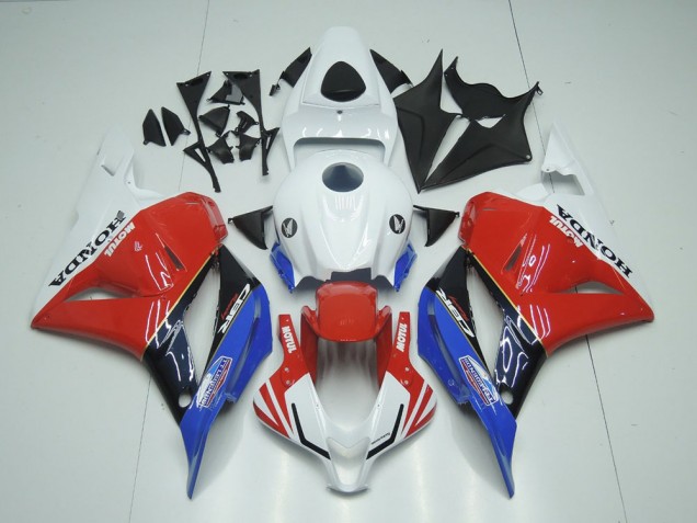 Carenado Moto CBR 600 RR 09-12 - Blanco Motul Rojo Azul