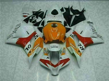 Carenado Moto CBR 600 RR 09-12 - Blanco Naranja Repsol