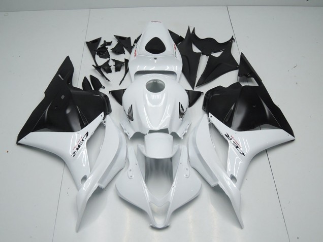 Carenado Moto CBR 600 RR 09-12 - Blanco Negro Mate