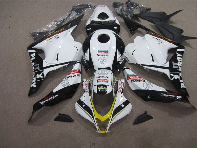Carenado Moto CBR 600 RR 09-12 - Blanco Negro RIZOMA
