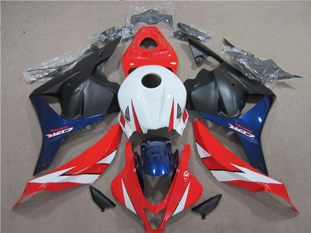 Carenado Moto CBR 600 RR 09-12 - Blanco Rojo Azul Carenado Moto CBR 600 RR 09-12 - Blanco Rojo Azul