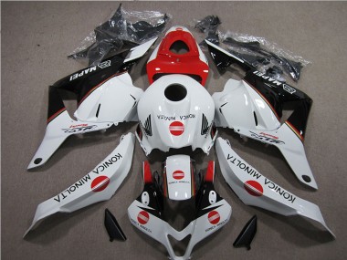 Carenado Moto CBR 600 RR 09-12 - Blanco Rojo Konica Minolta