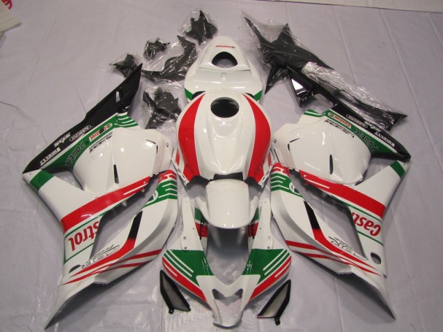 Carenado Moto CBR 600 RR 09-12 - Blanco Verde Rojo Carenado Moto CBR 600 RR 09-12 - Blanco Verde Rojo