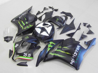 Carenado Moto CBR 600 RR 09-12 - Monster Negro Mate