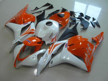 Carenado Moto CBR 600 RR 09-12 - Naranja Blanco Perla