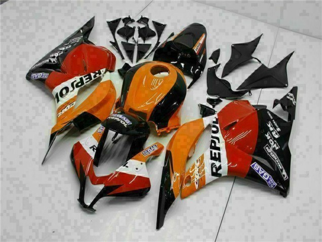 Carenado Moto CBR 600 RR 09-12 - Naranja Repsol