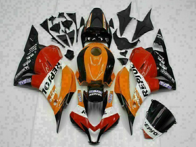 Carenado Moto CBR 600 RR 09-12 - Naranja Repsol