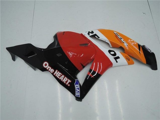 Carenado Moto CBR 600 RR 09-12 - Naranja Rojo Negro Repsol