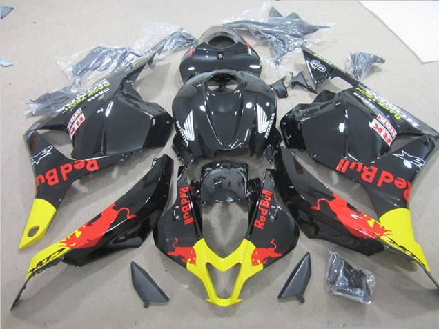 Carenado Moto CBR 600 RR 09-12 - Negro Amarillo Red Bull Carenado Moto CBR 600 RR 09-12 - Negro Amarillo Red Bull