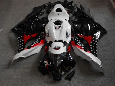 Carenado Moto CBR 600 RR 09-12 - Negro Blanco Rojo