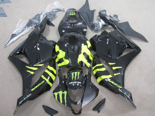 Carenado Moto CBR 600 RR 09-12 - Negro Verde Monster Carenado Moto CBR 600 RR 09-12 - Negro Verde Monster